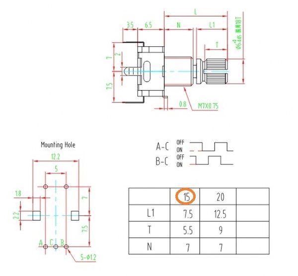 rotary-encoder-ec11-teknik-cizim